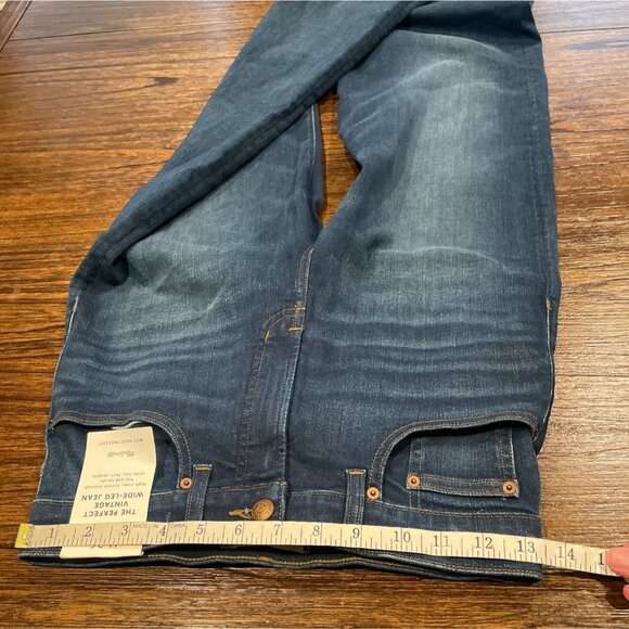 NWT Madewell Sz 26 The Perfect Vintage Wide-Leg Jean Pipestone Wash NV365 - Picture 8 of 12
